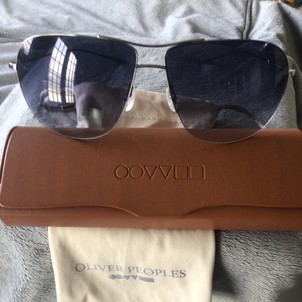 Oliver Peoples Aviators In Silver
